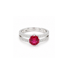 American Diamond Olive Adjustable Ring