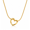Stainless Steel Golden Heart Pendant