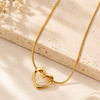 Stainless Steel Golden Heart Pendant