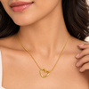 Stainless Steel Golden Heart Pendant