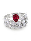 Blush Flame Adjustable Ring