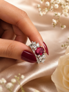 Scarlet Crown Adjustable Ring